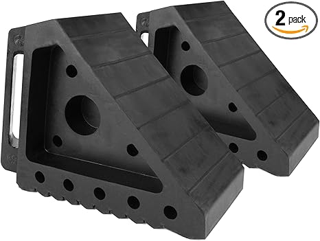 MaxxHaul Solid Rubber Wheel Chock