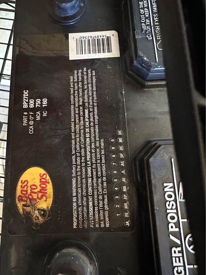 2 Marine Batteries with Charger