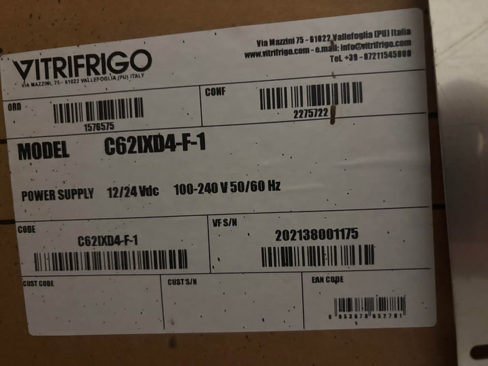 Boat Refrigerator Vitrifrigo C62IXD4-F-1