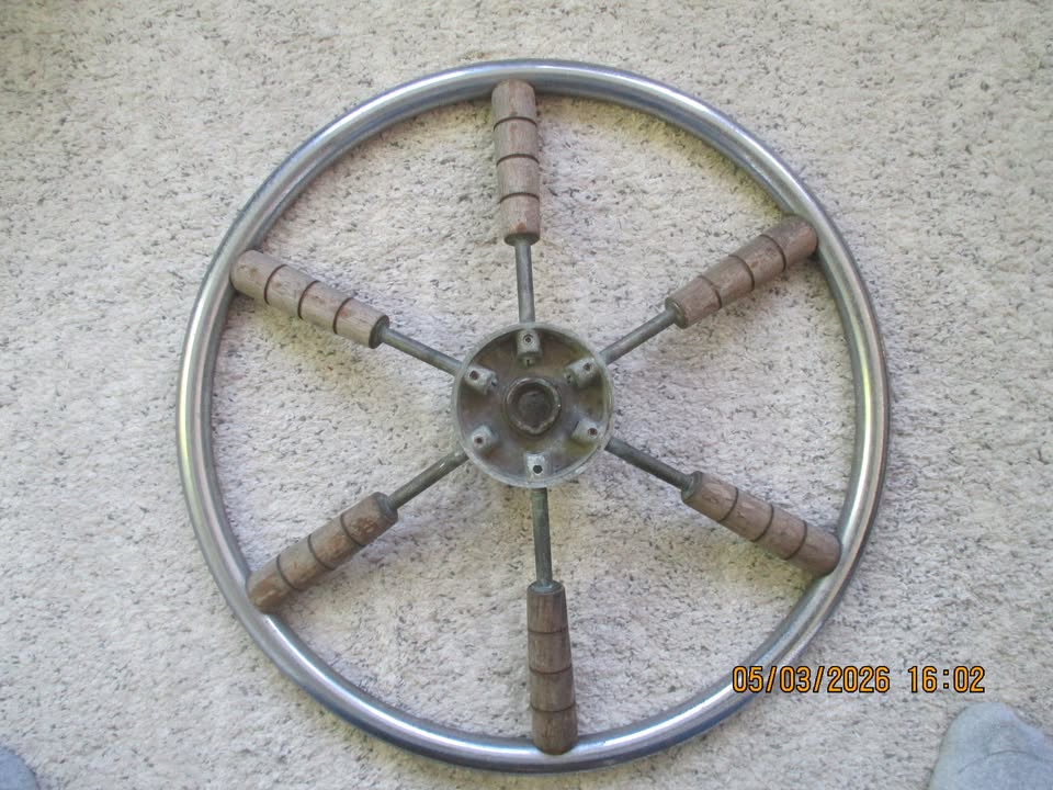 Vintage Boat Steering Wheel