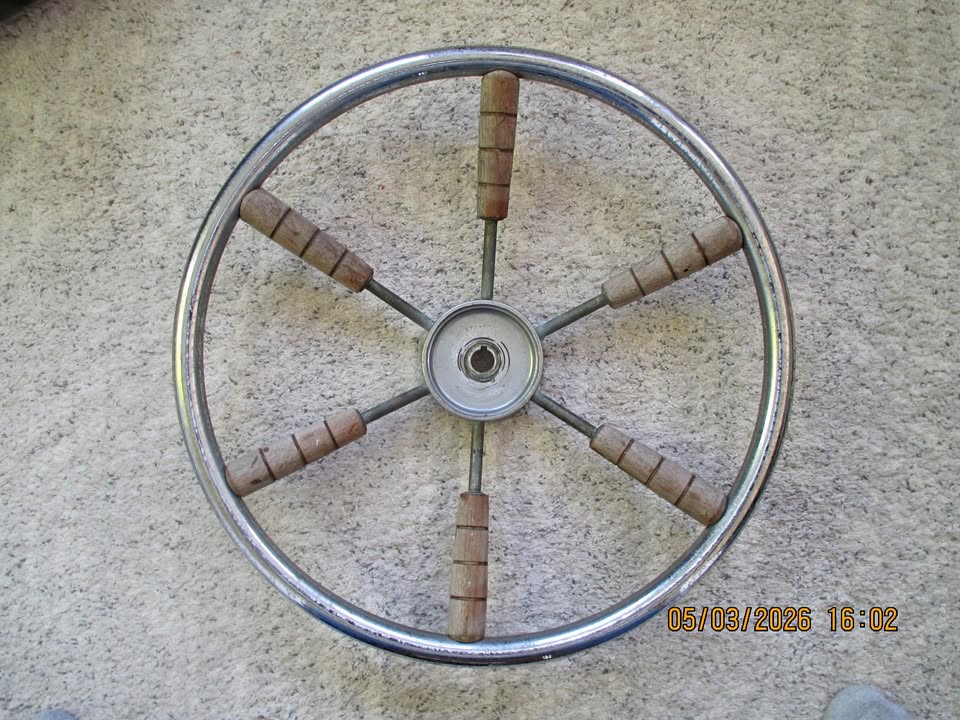 Vintage Boat Steering Wheel